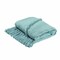 Edge Collections - 60" x 50" - Blue - Cozy Woven Throw Blanket with Trendy Fringe Edges - 1 Piece